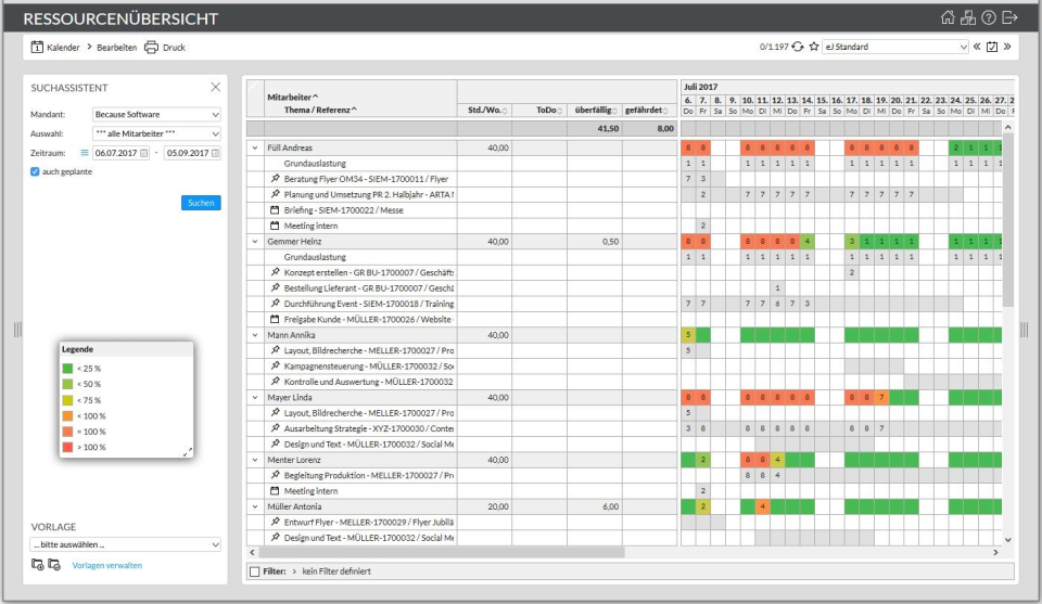 screenshot of easyJOB