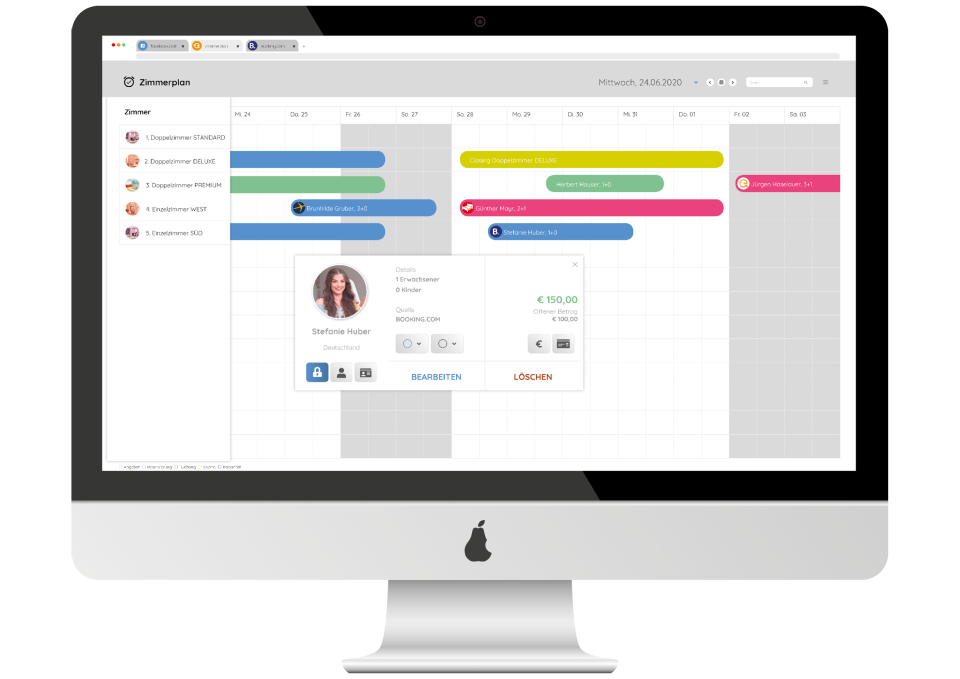 screenshot of easybooking