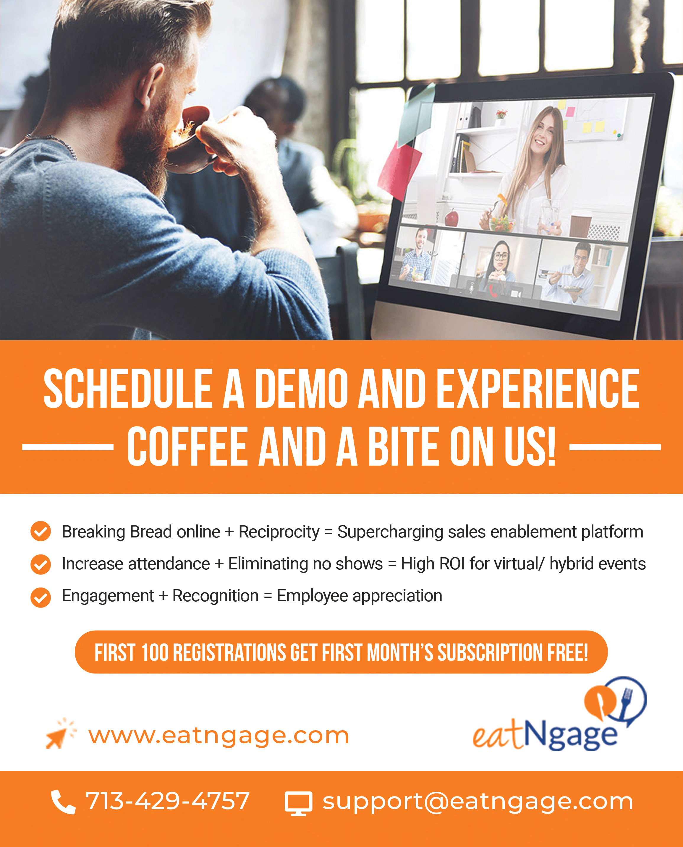 screenshot of eatNgage