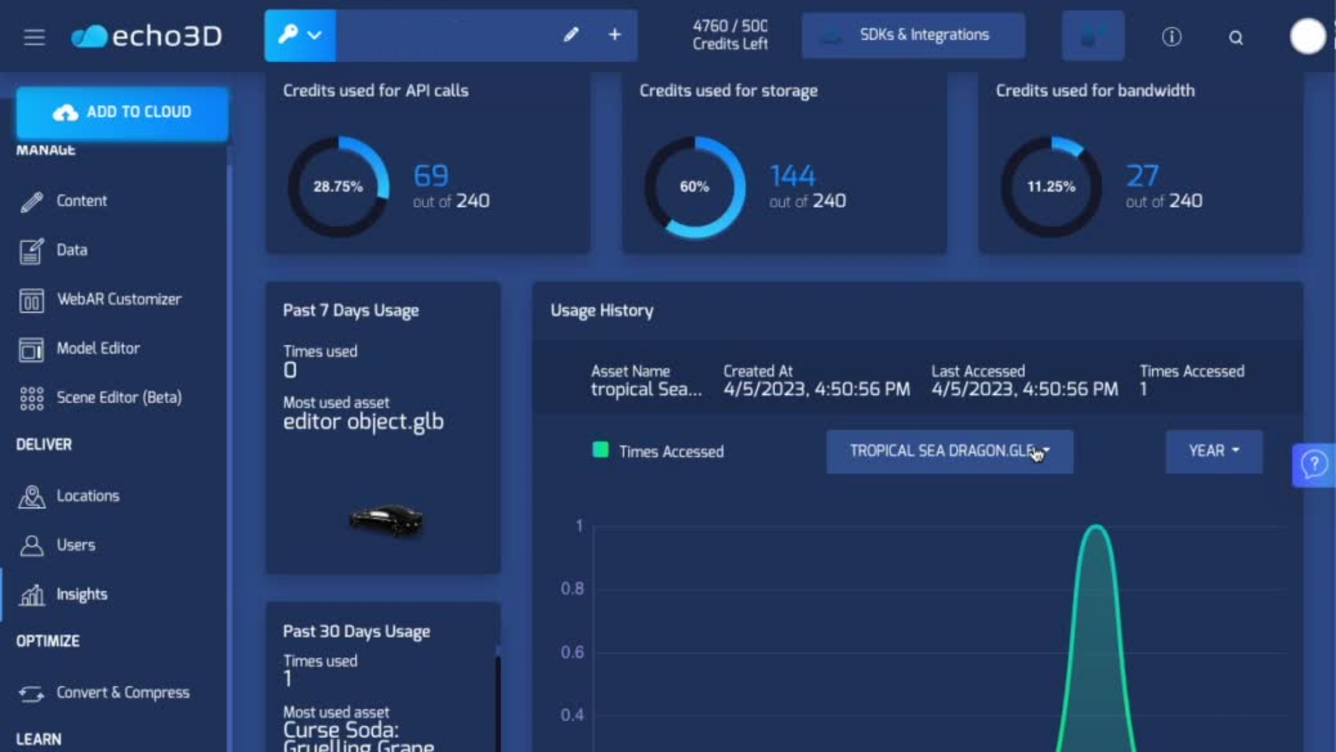 screenshot of echo3D