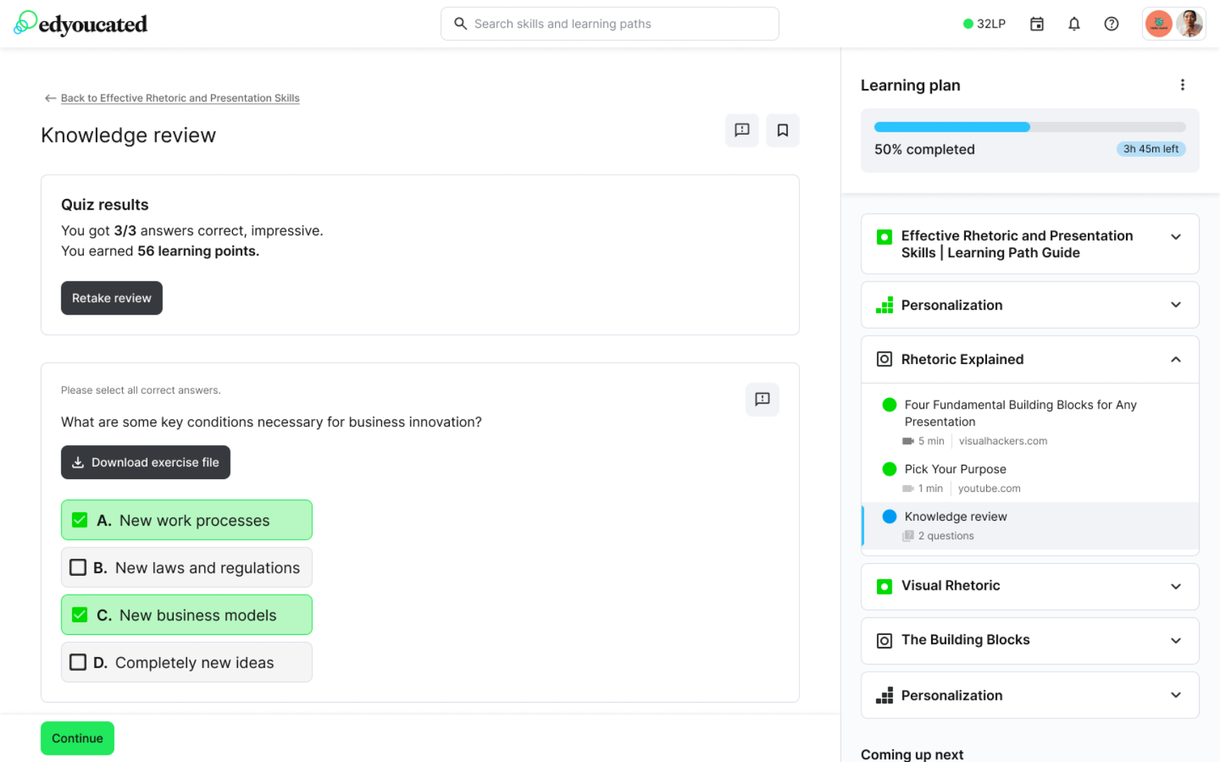 screenshot of edyoucated