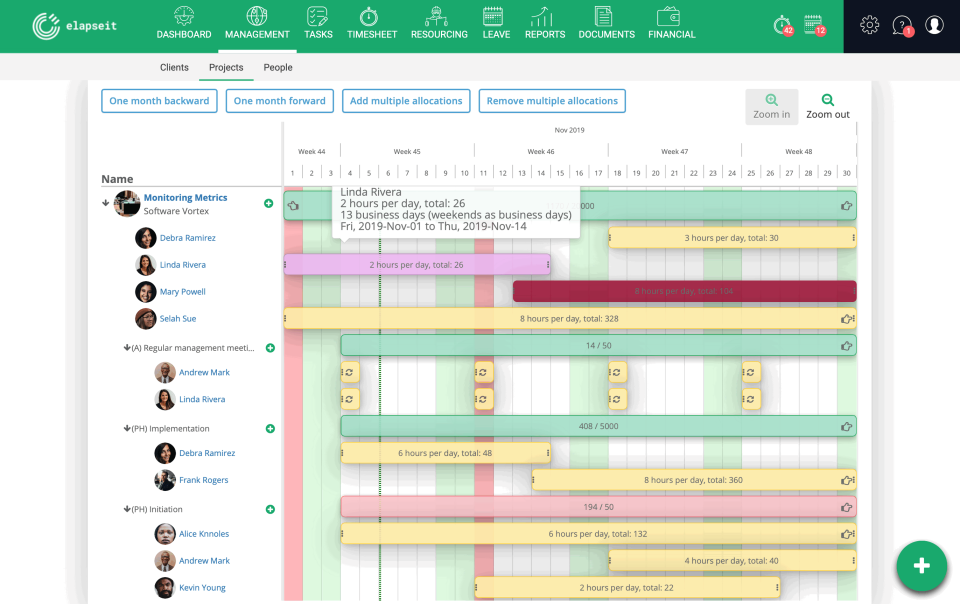 screenshot of elapseit