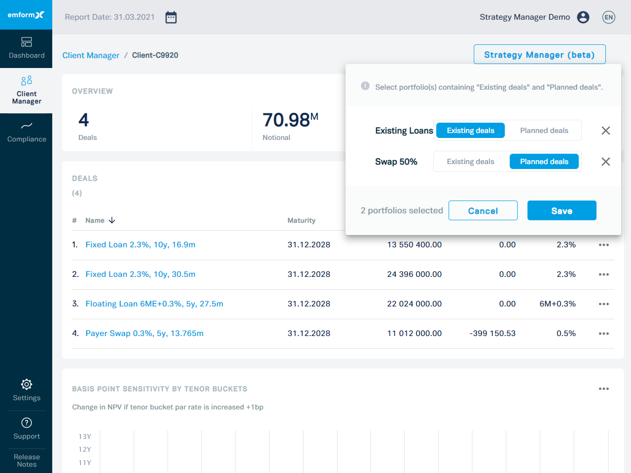 screenshot of emformX