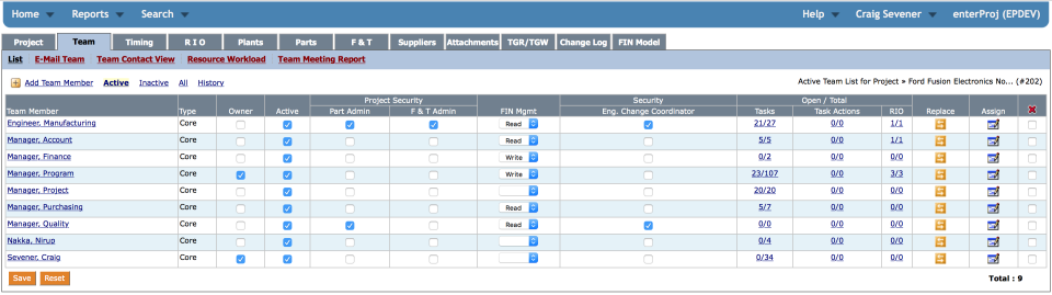 screenshot of enterProj