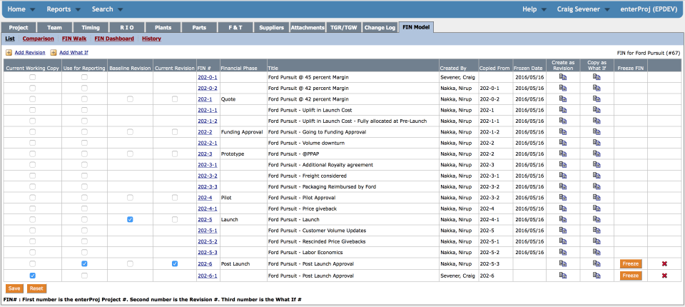 screenshot of enterProj