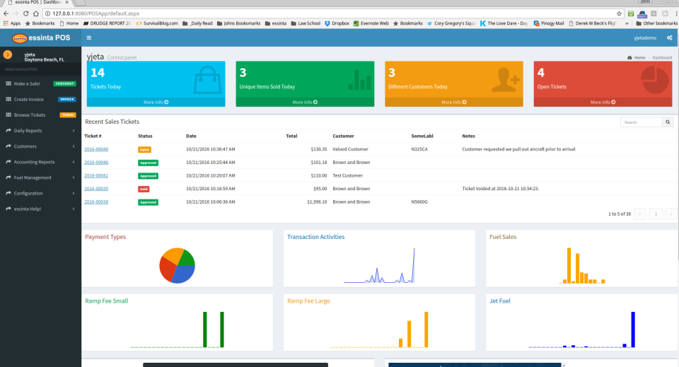 screenshot of essintaWINGS
