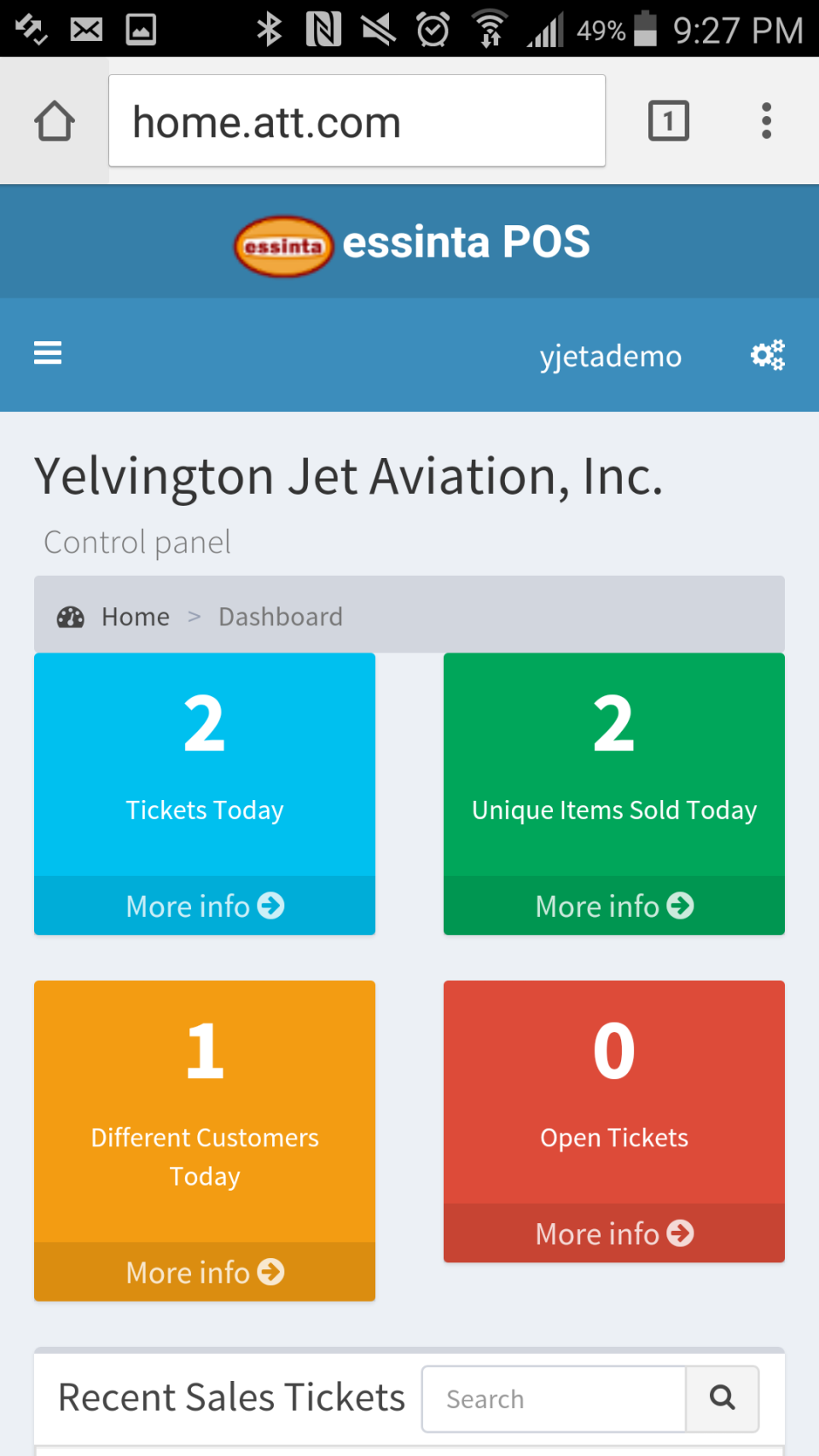 screenshot of essintaWINGS