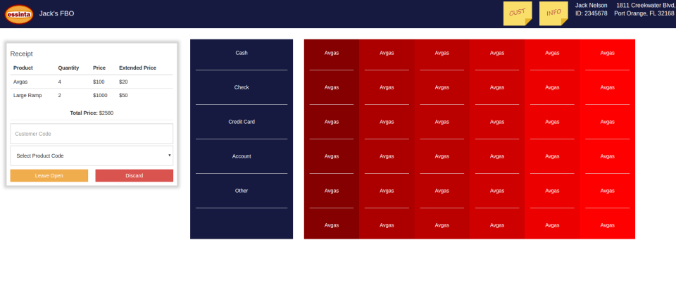 screenshot of essintaWINGS