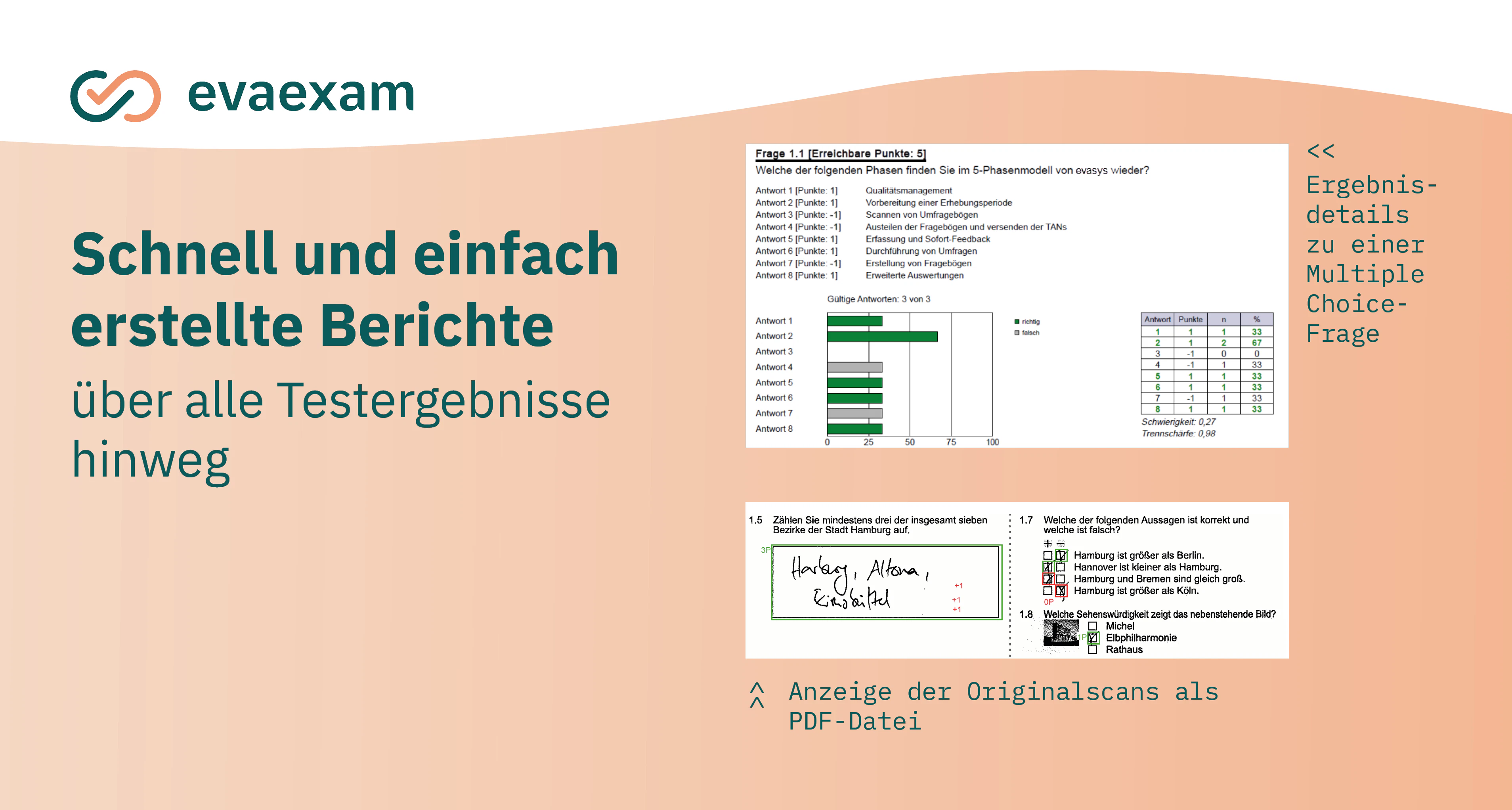 screenshot of evaexam