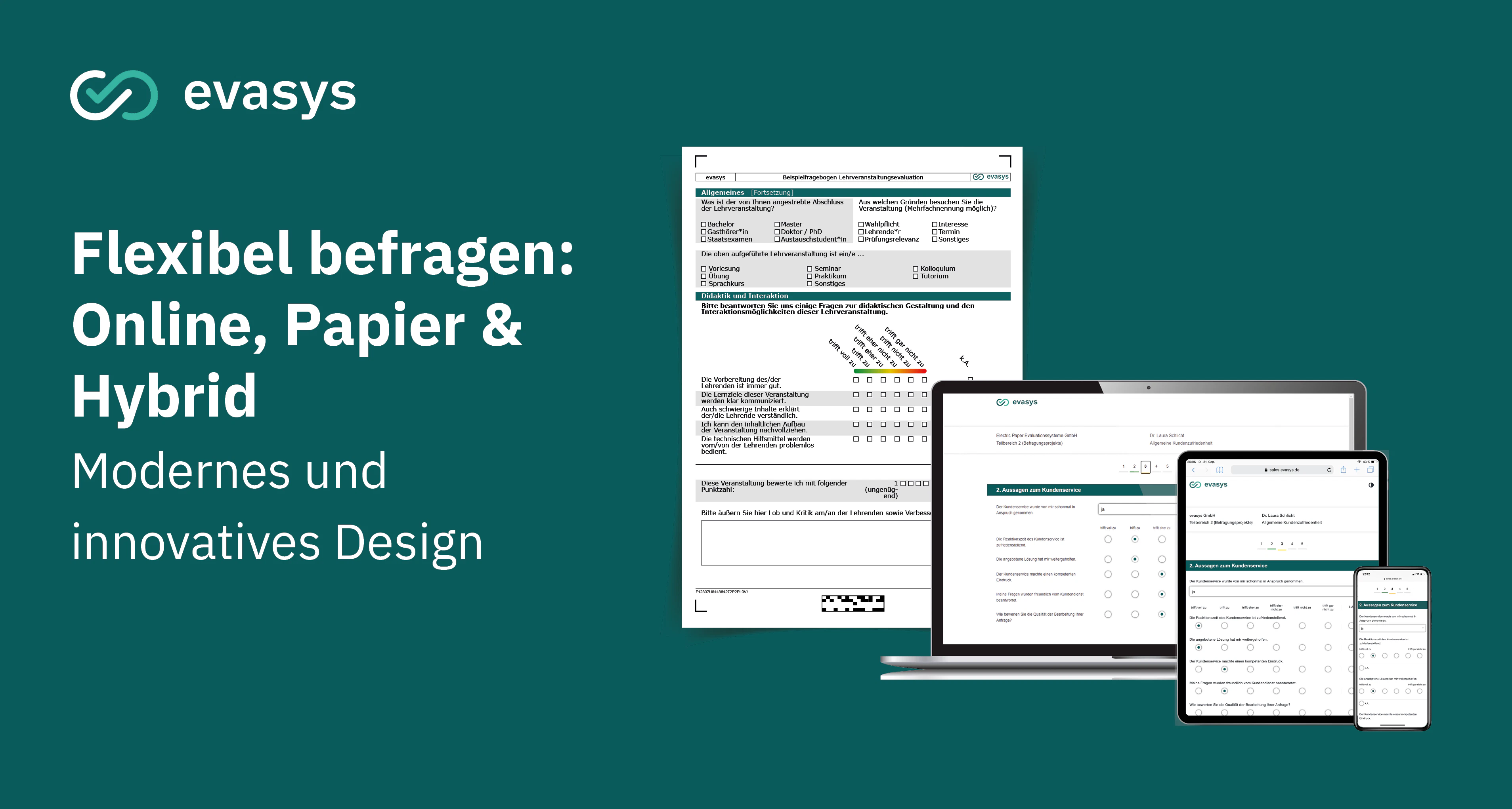 screenshot of evasys