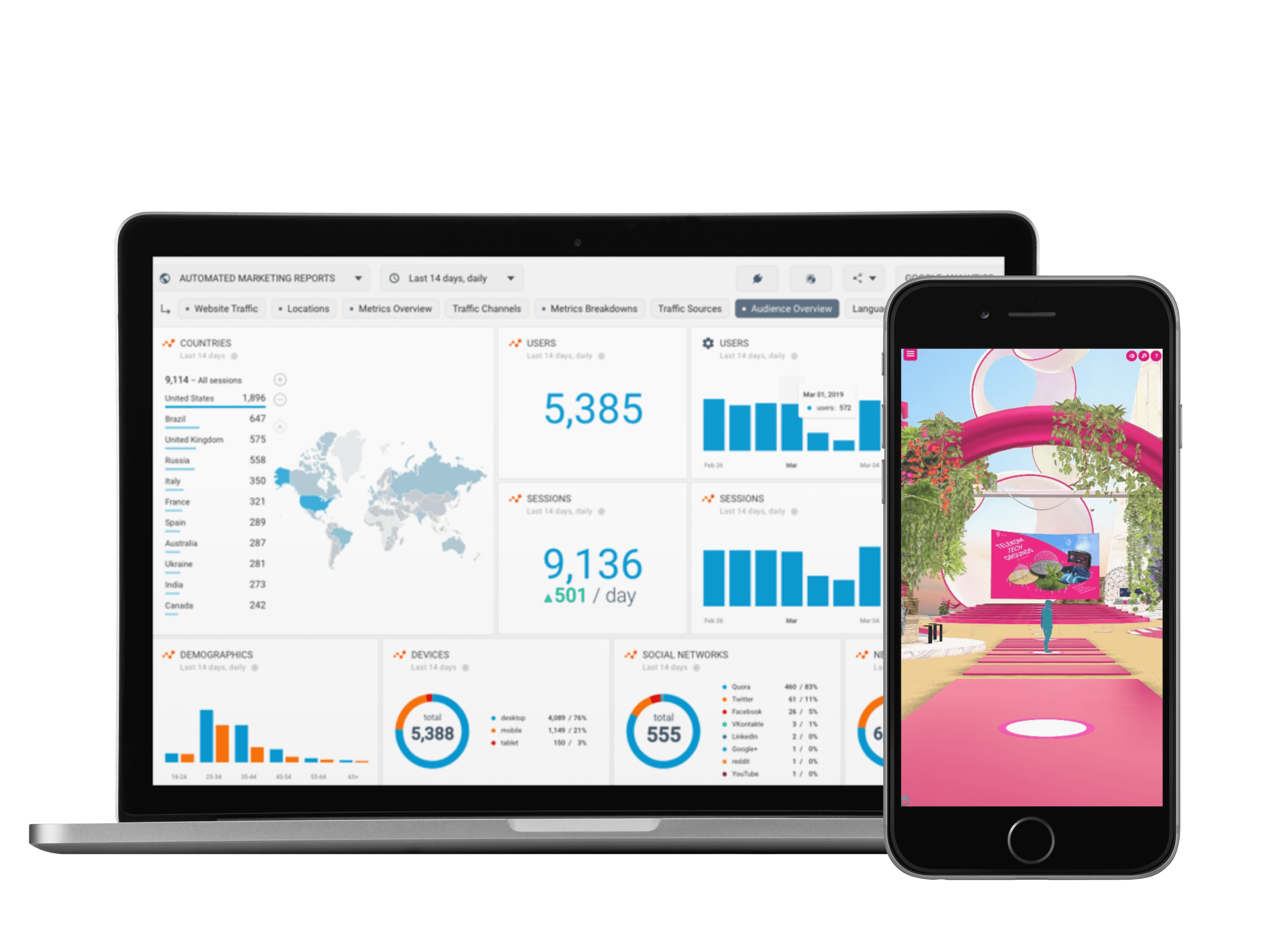 screenshot of eventCloud