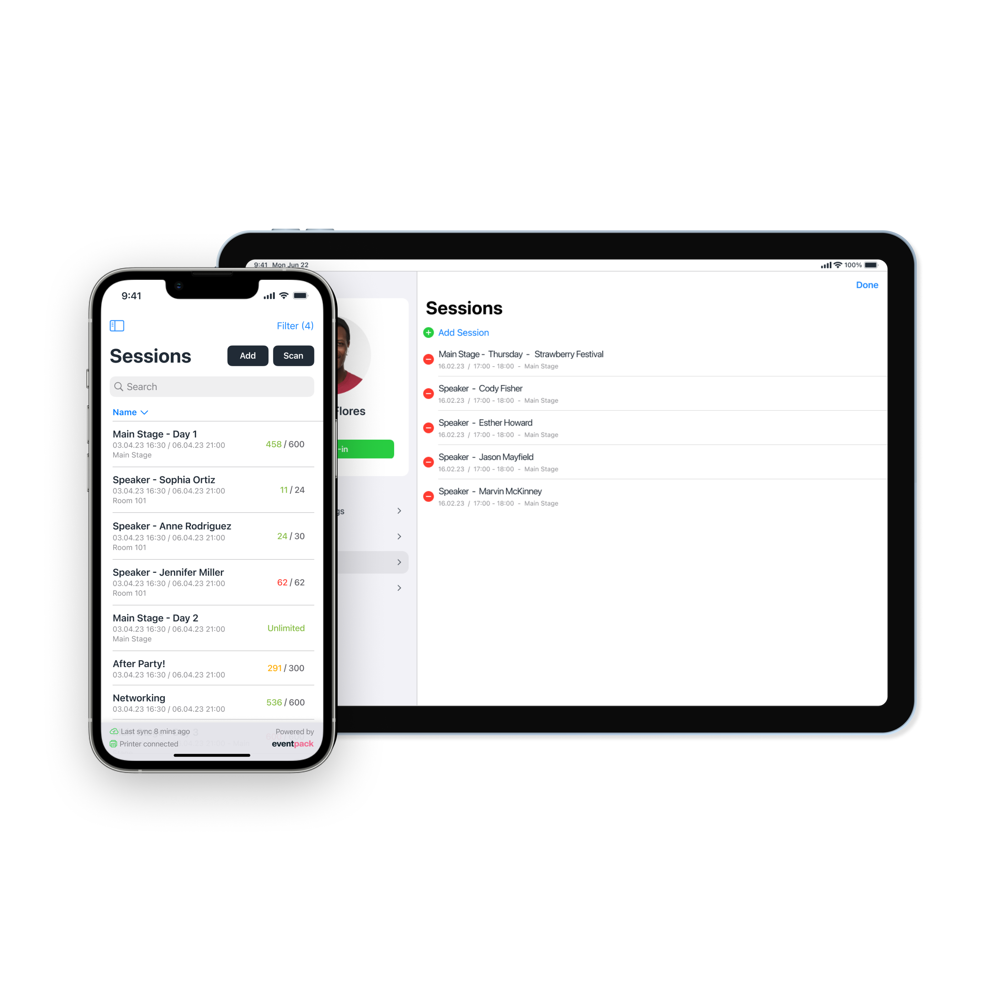 screenshot of eventpack