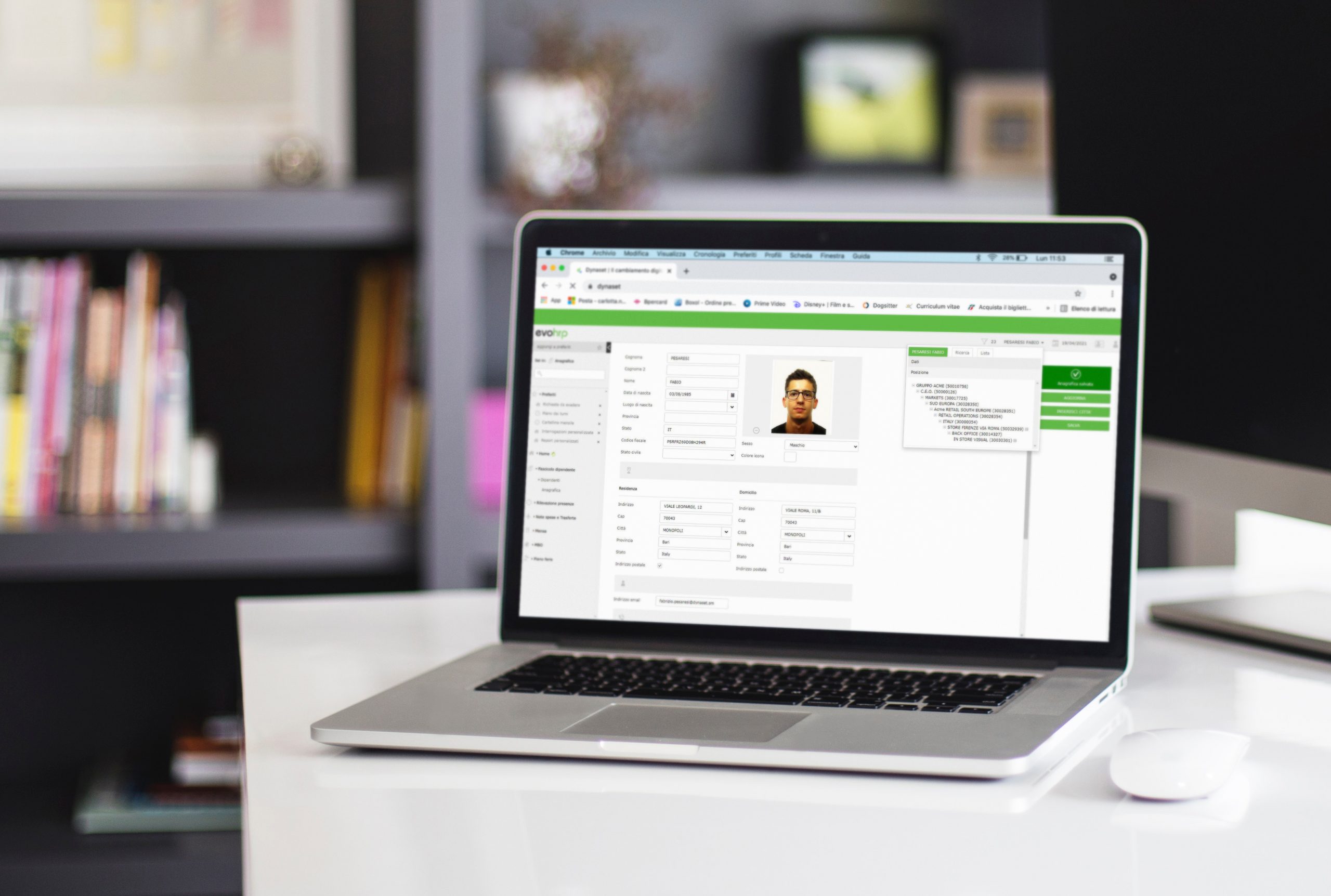 screenshot of evohrp