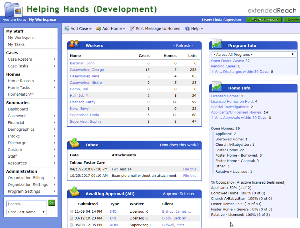 screenshot of extendedReach
