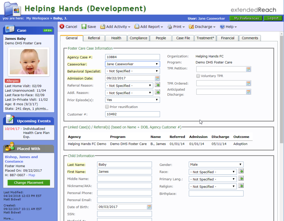 screenshot of extendedReach
