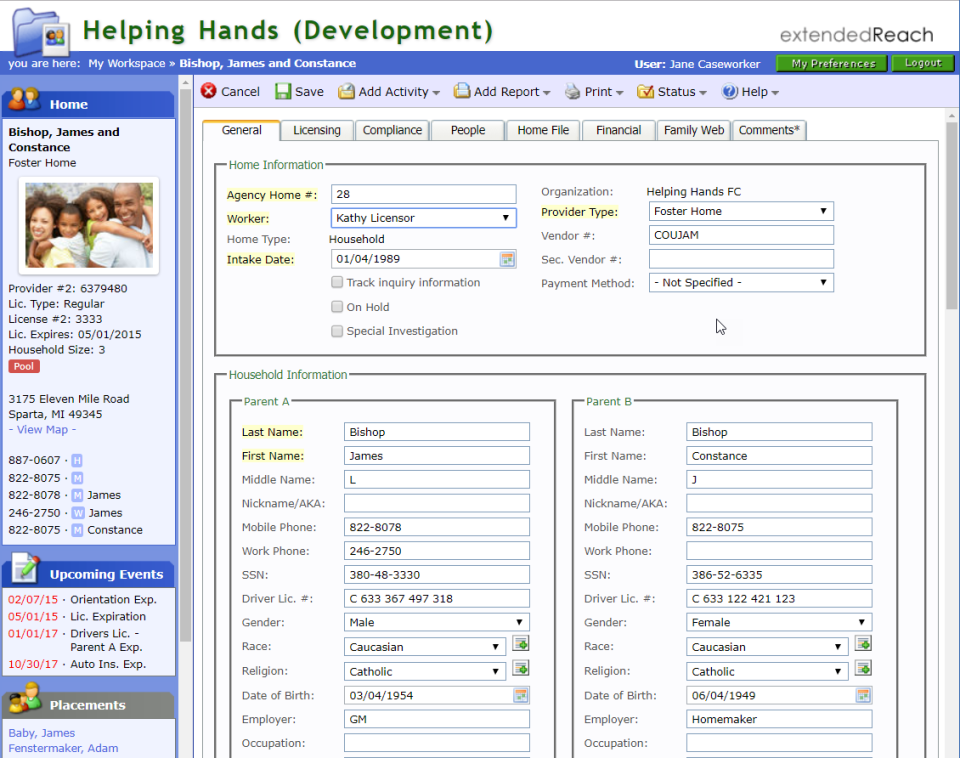 screenshot of extendedReach