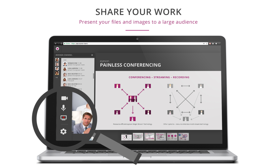 screenshot of eyeson