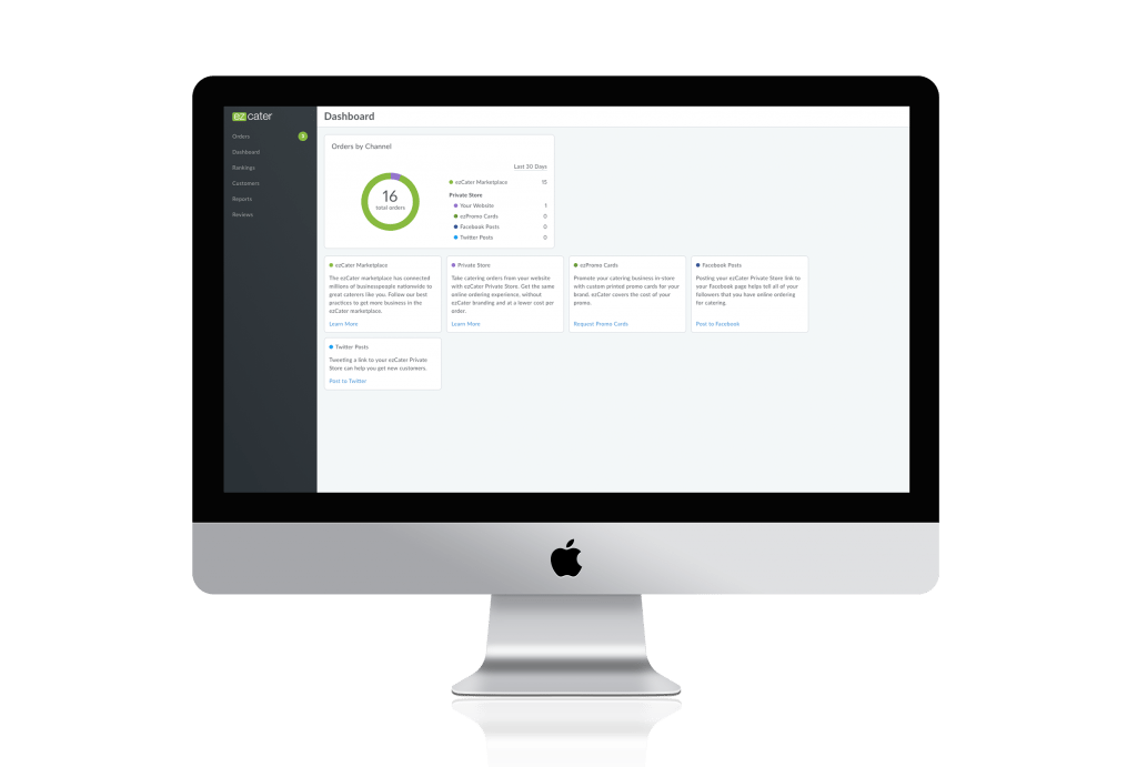 screenshot of ezCater