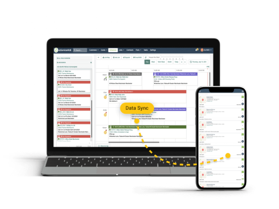 screenshot of ezServiceHUB