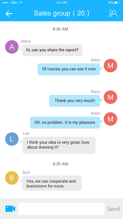 screenshot of ezTalks