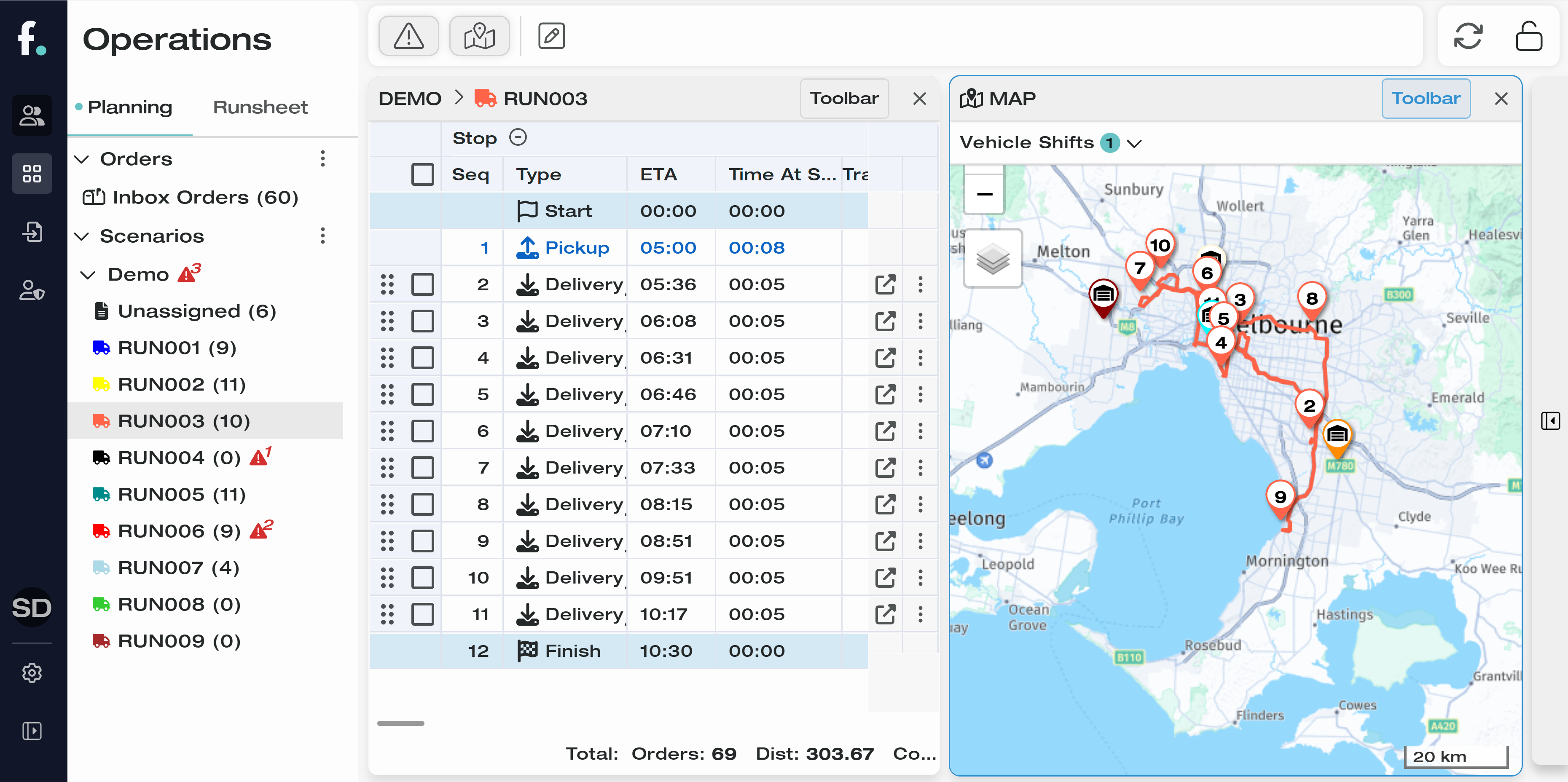 screenshot of fastmile