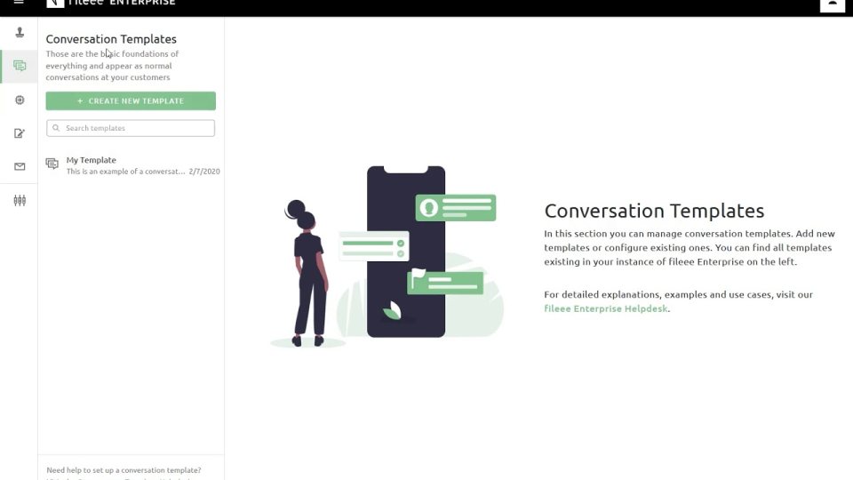 screenshot of fileee