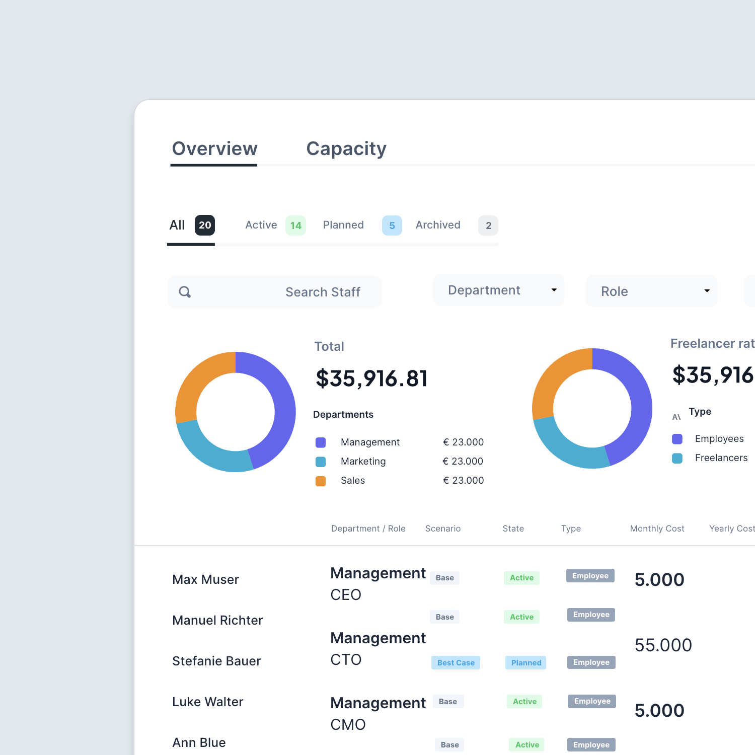screenshot of finban