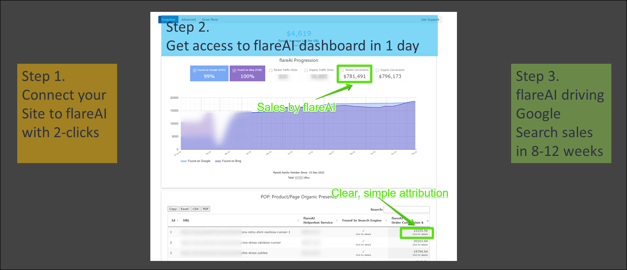 screenshot of flareAI