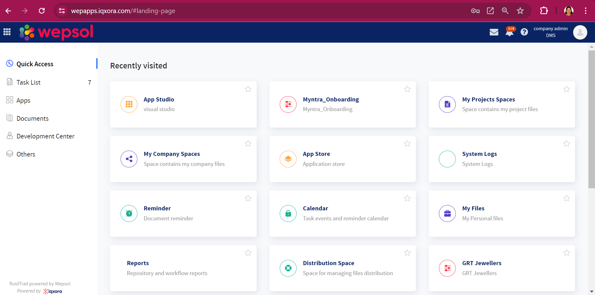 screenshot of fluidTrail