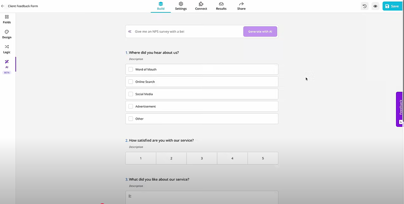 screenshot of forms.app