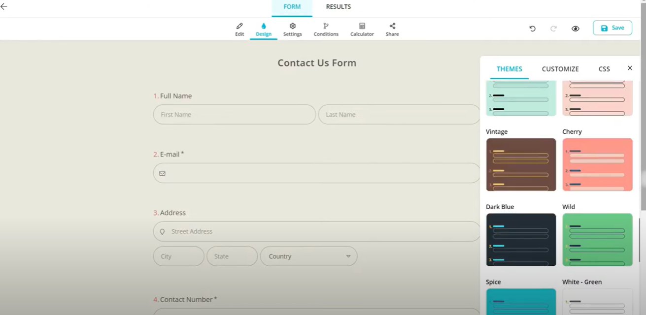 screenshot of forms.app