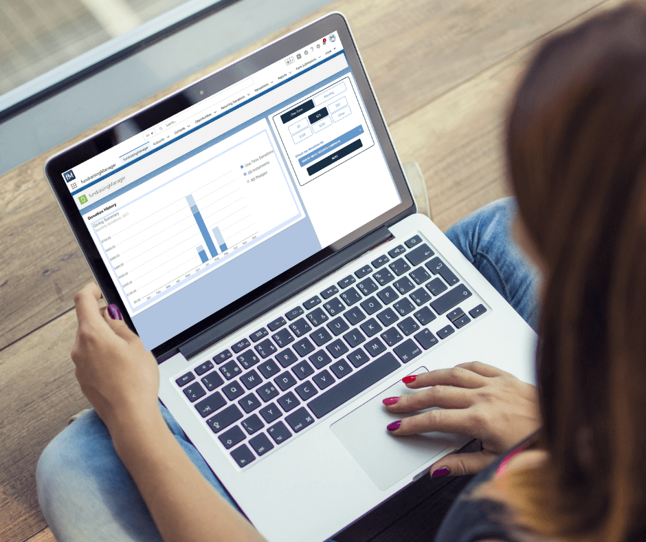 screenshot of fundraisingManager