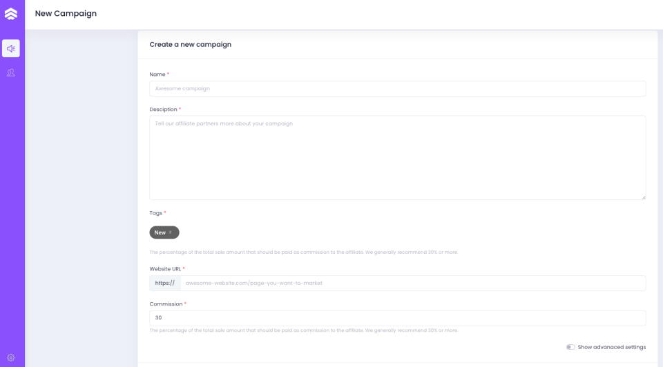 screenshot of getaffiliated