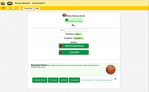 screenshot of honeybeeBase