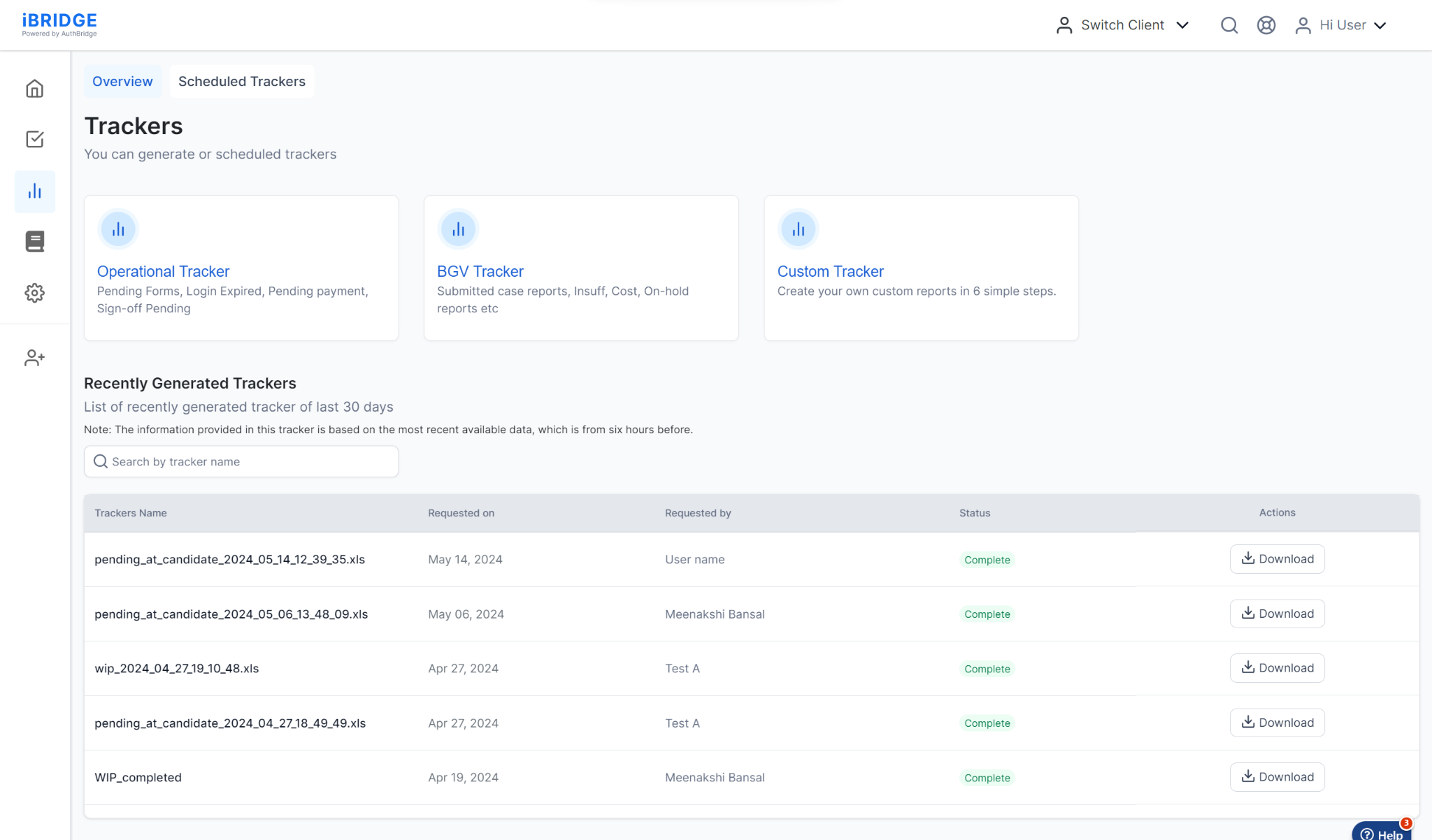 screenshot of iBridge