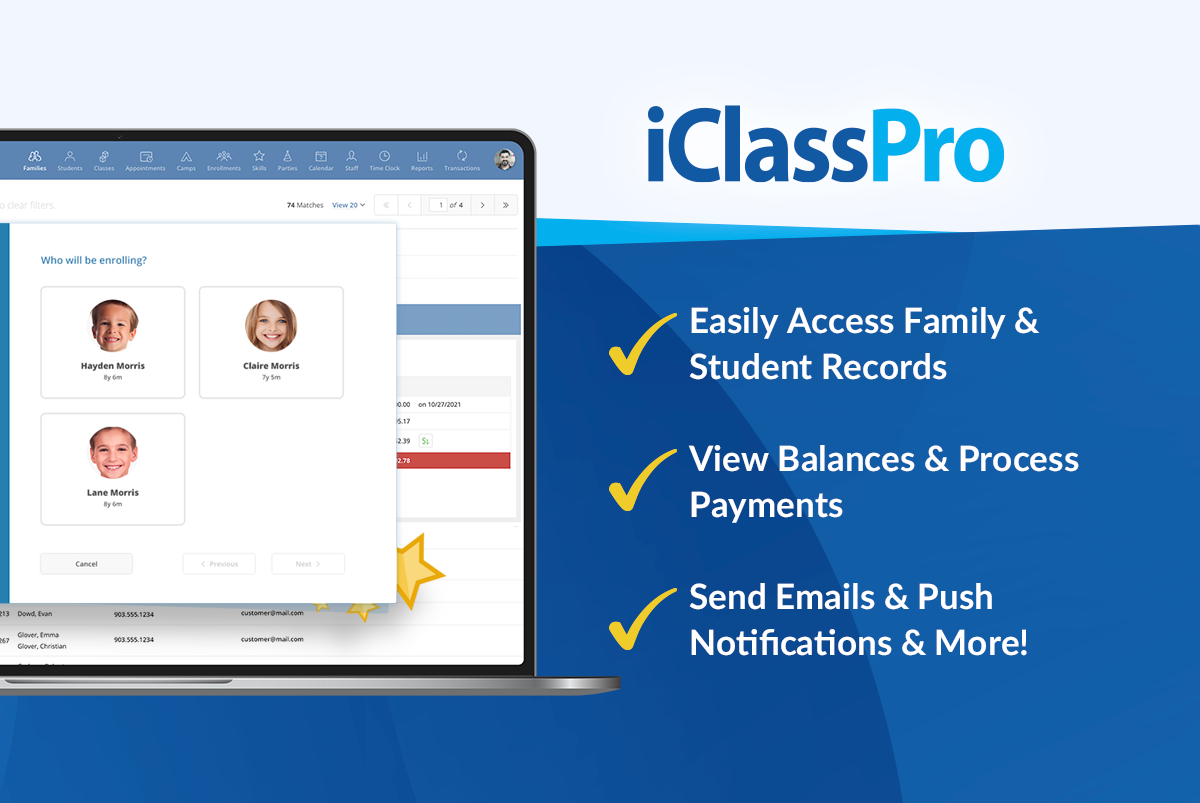 screenshot of iClassPro