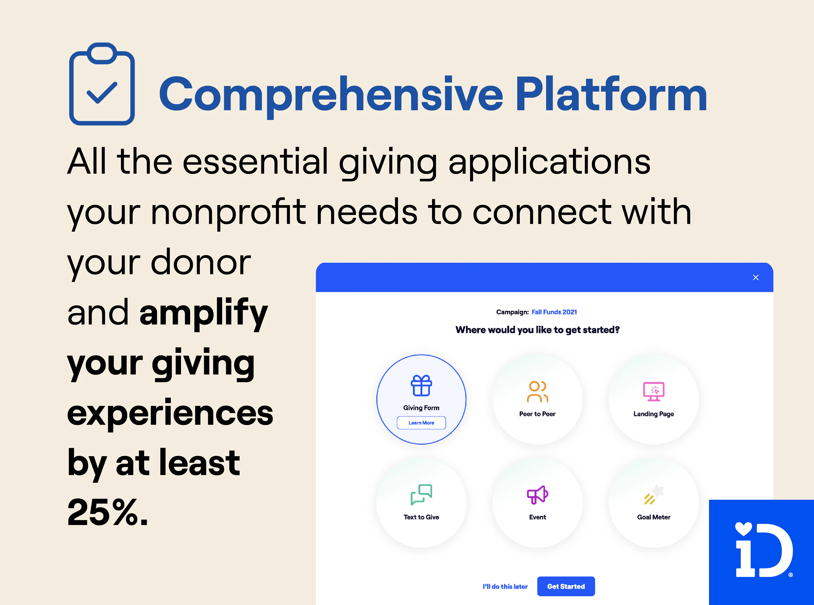 screenshot of iDonate