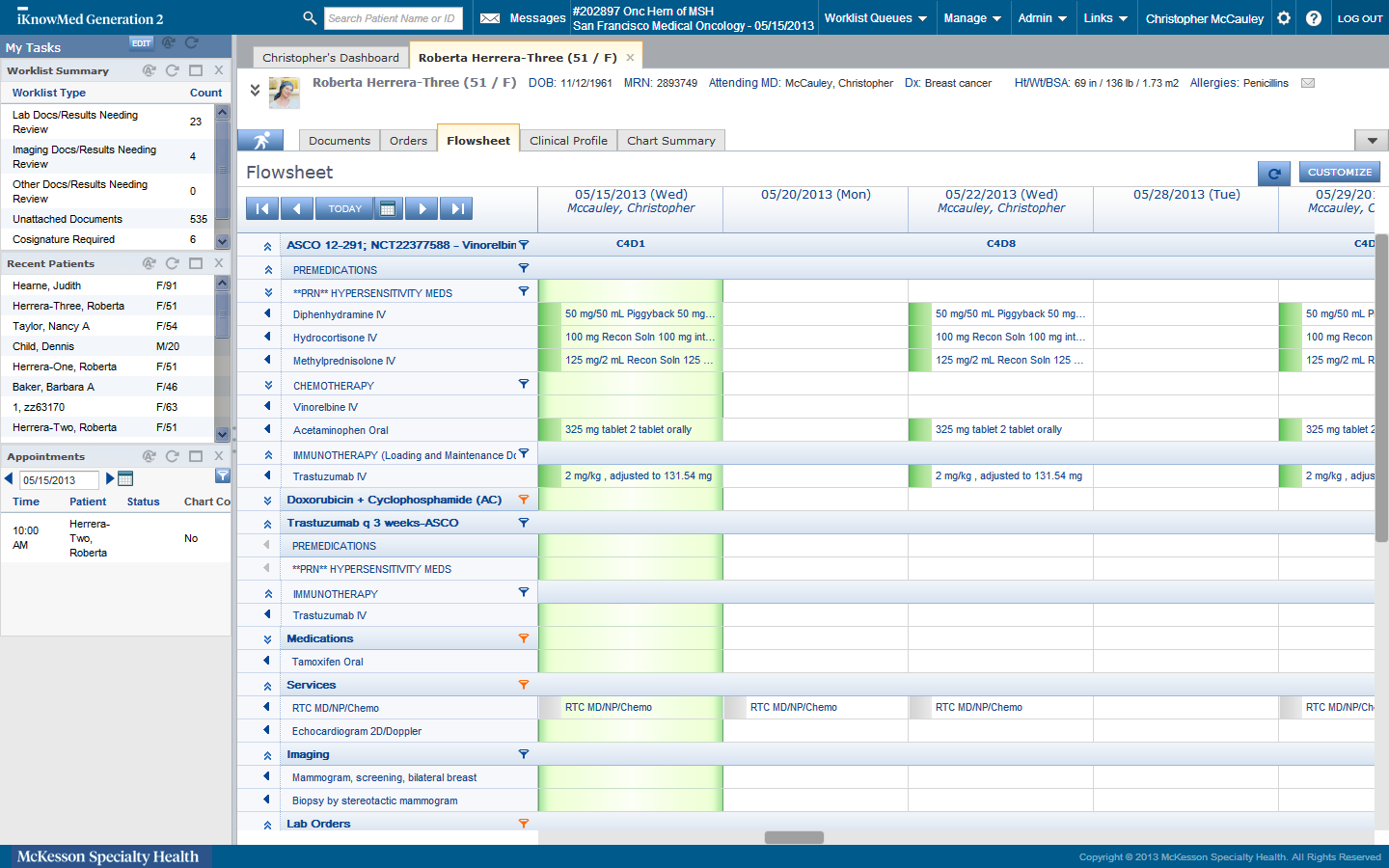 screenshot of iKnowMed