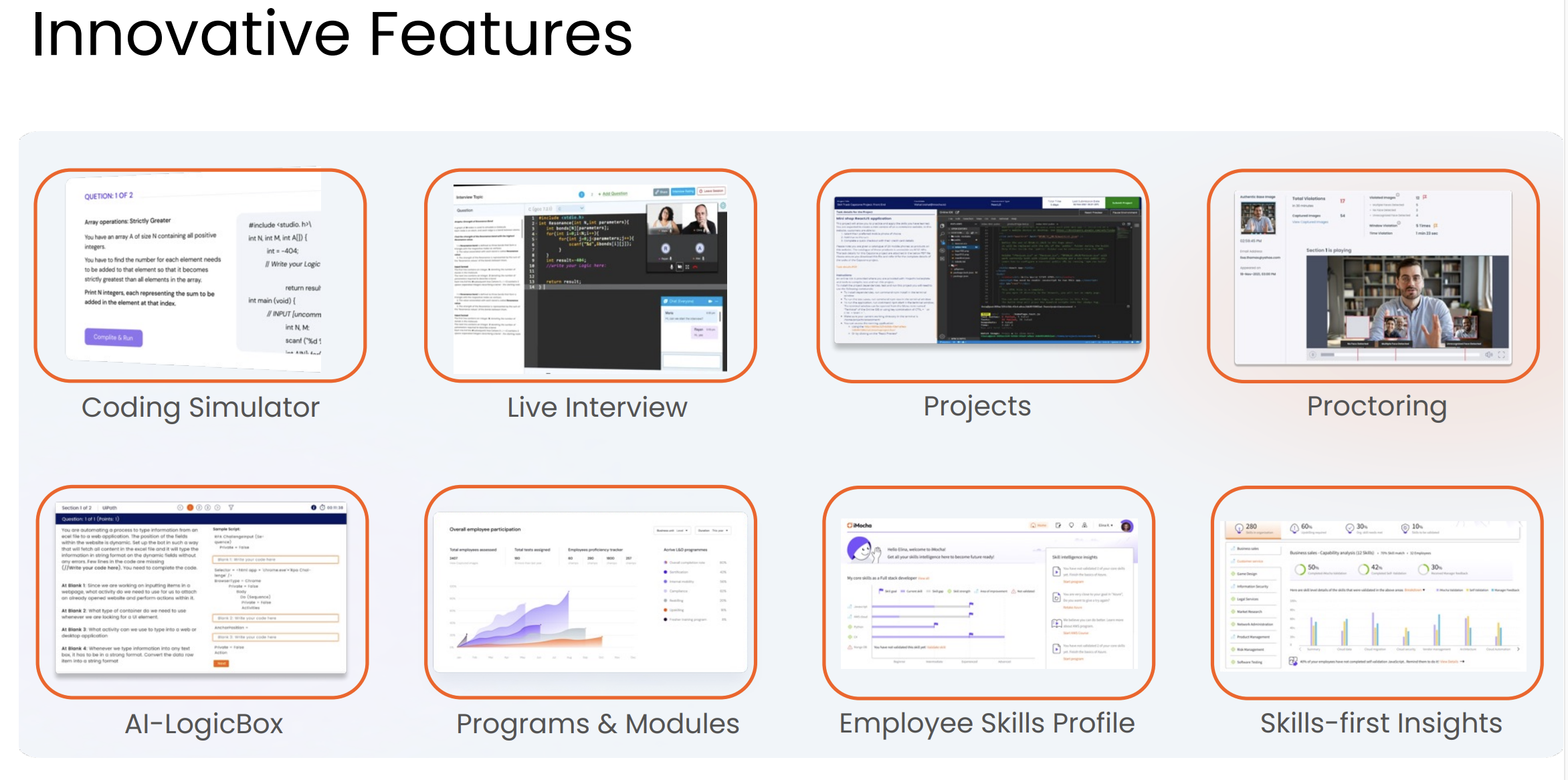 screenshot of iMocha