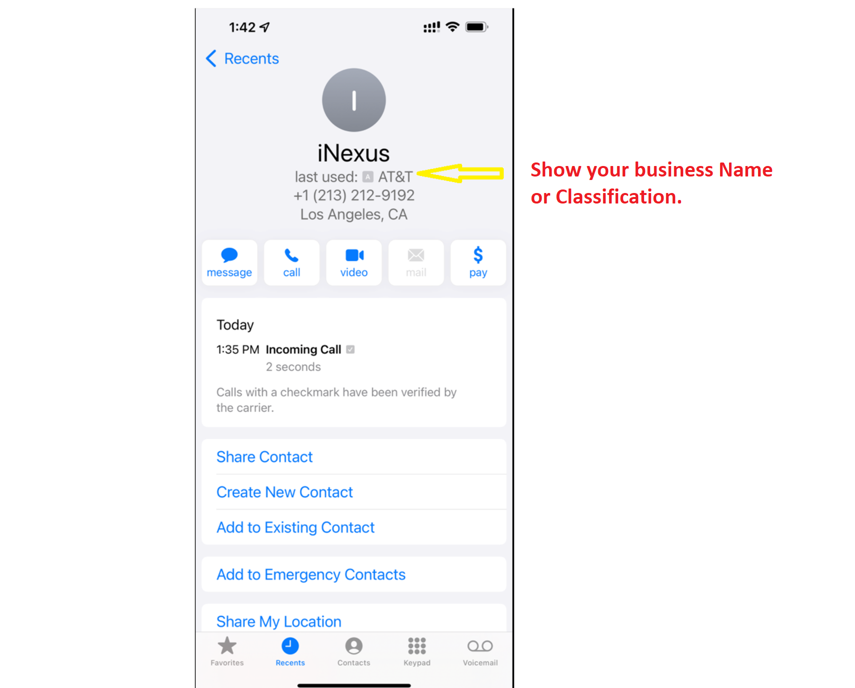 screenshot of iNexus