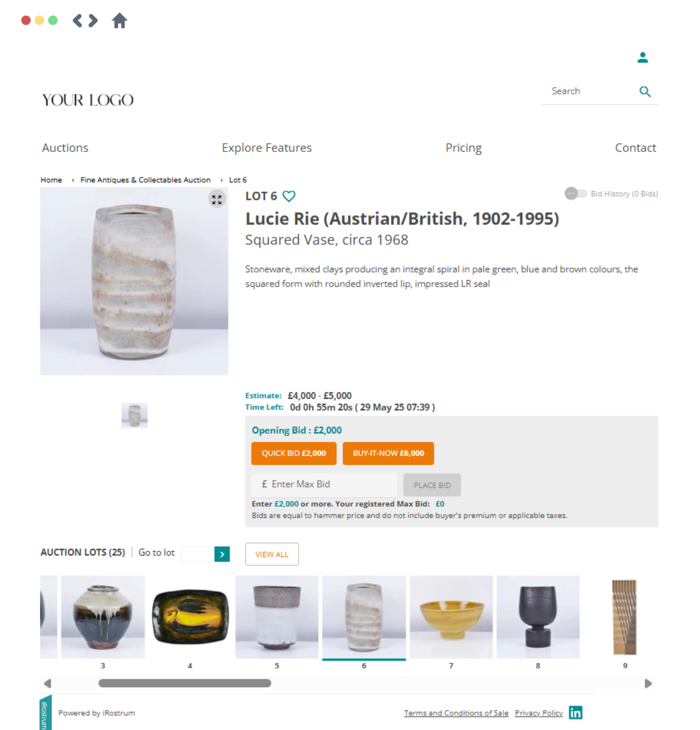 screenshot of iRostrum