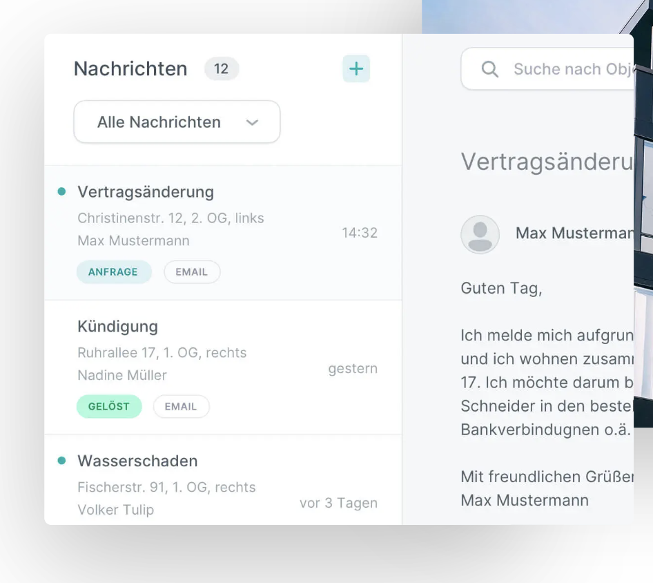 screenshot of immocloud