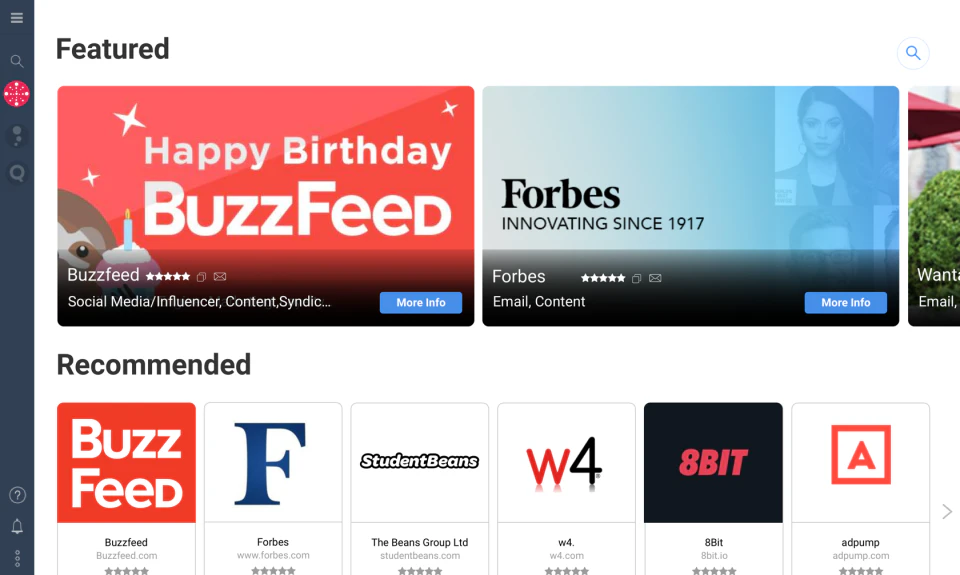 screenshot of impact.com