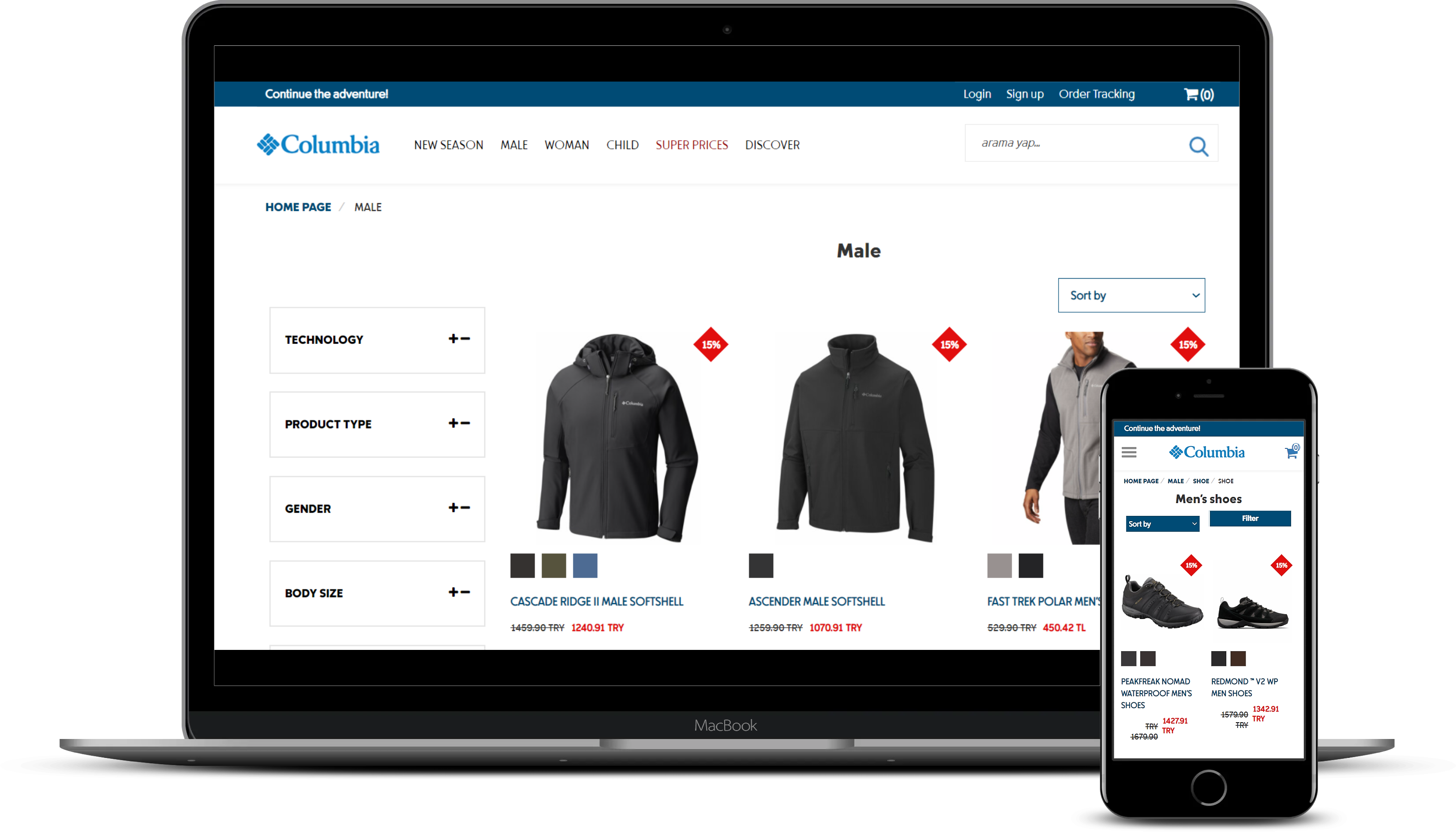 screenshot of inCommerce