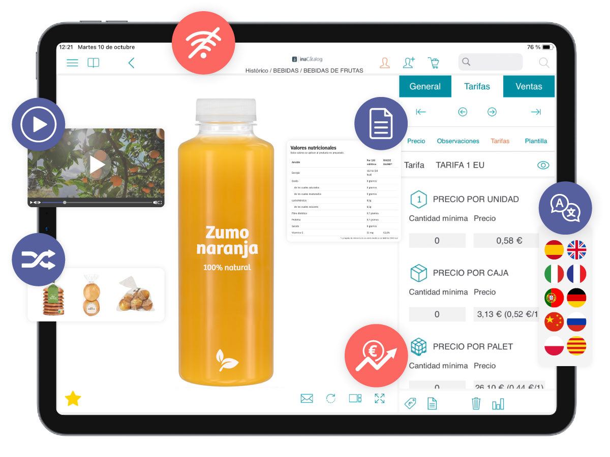 screenshot of inaCatalog