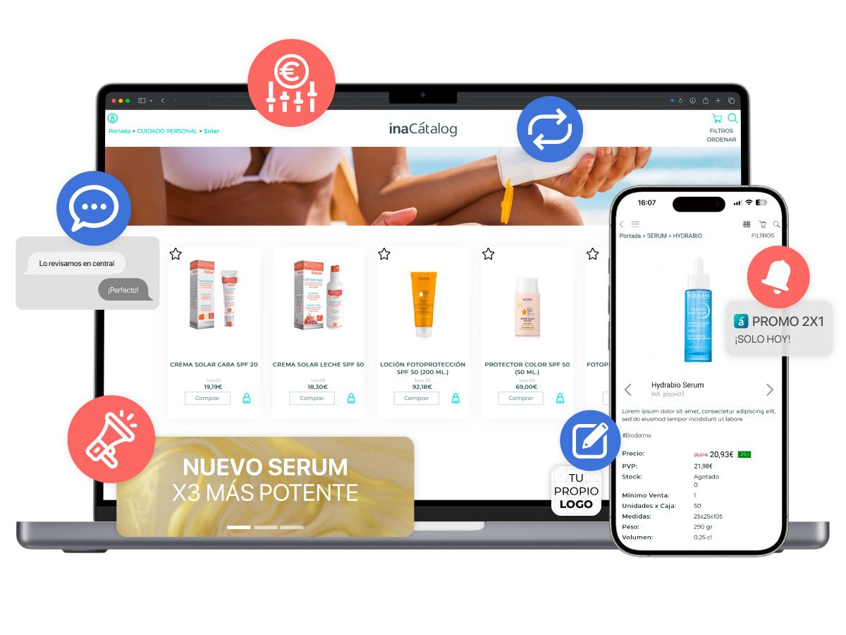 screenshot of inaCatalog