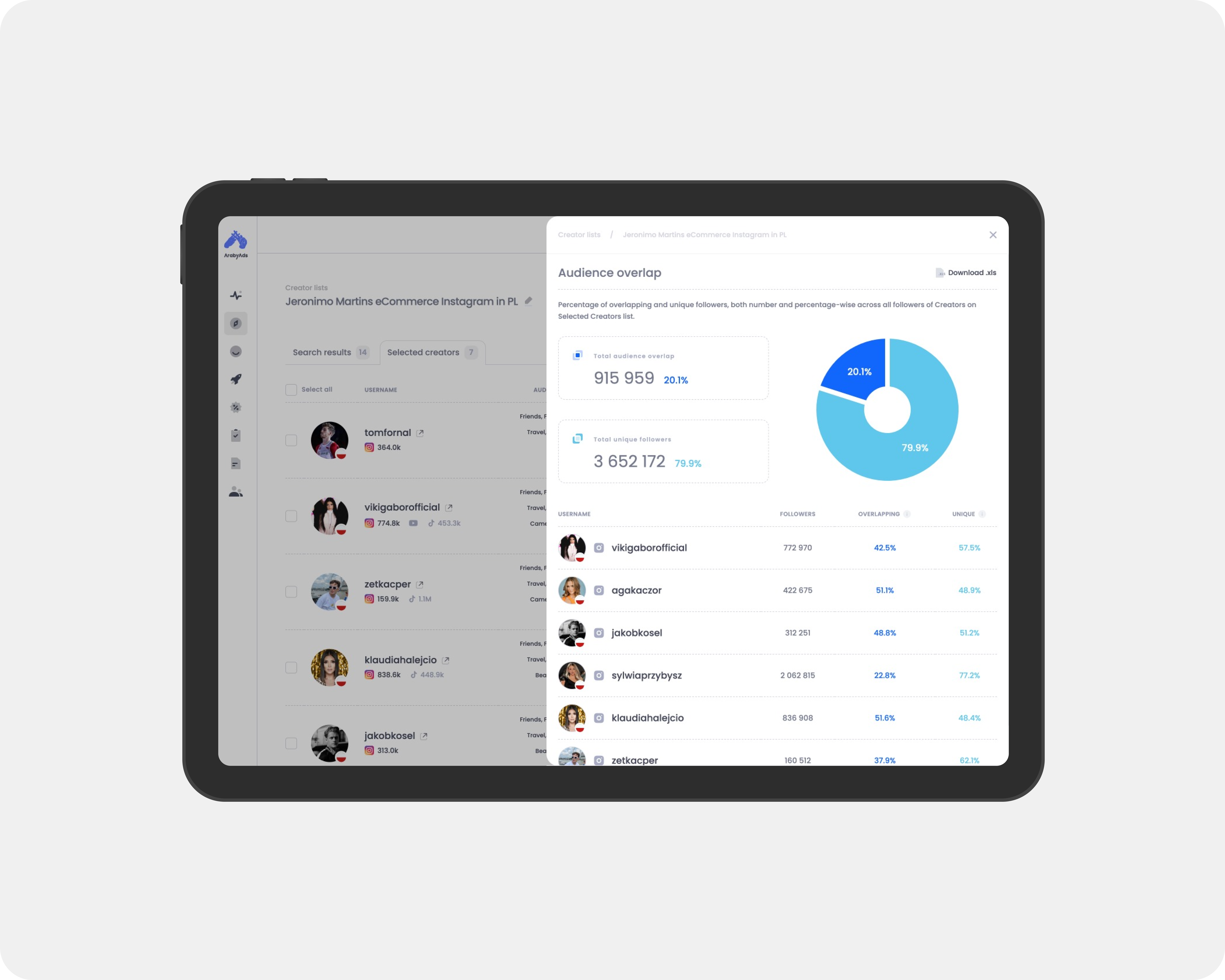screenshot of indaHash