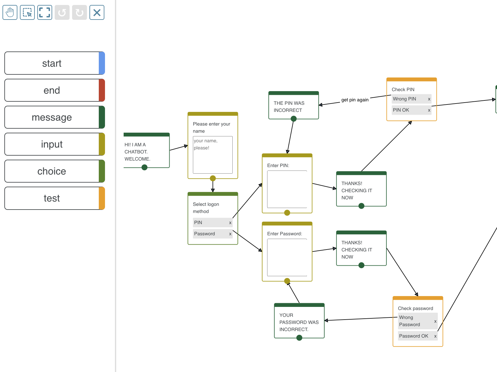 screenshot of jsPlumb
