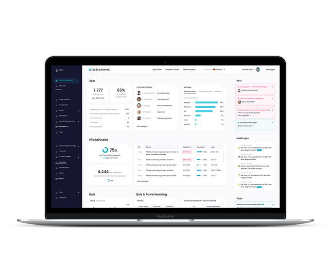 screenshot of keelearning
