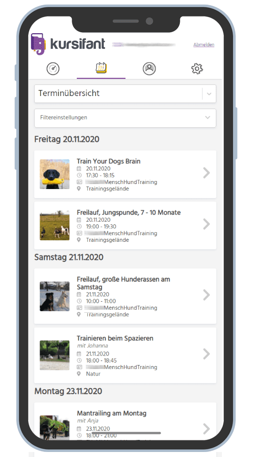 screenshot of kursifant